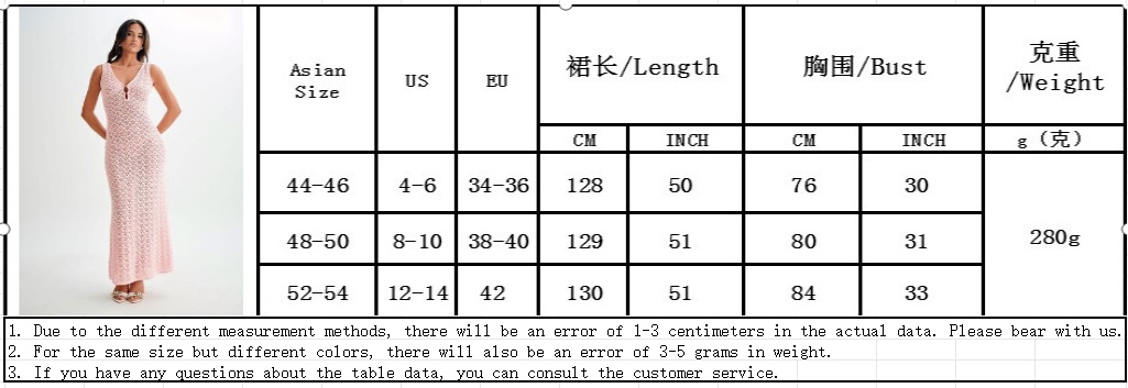 Women Hollow Knitted Beach Dress Summer Sleeveless Slim Cover-up Dress